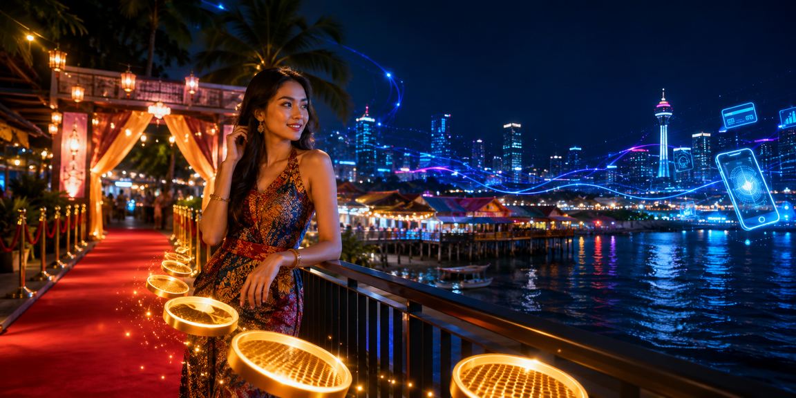 Pengguna Malaysia menggunakan aplikasi cm2 di telefon pintar